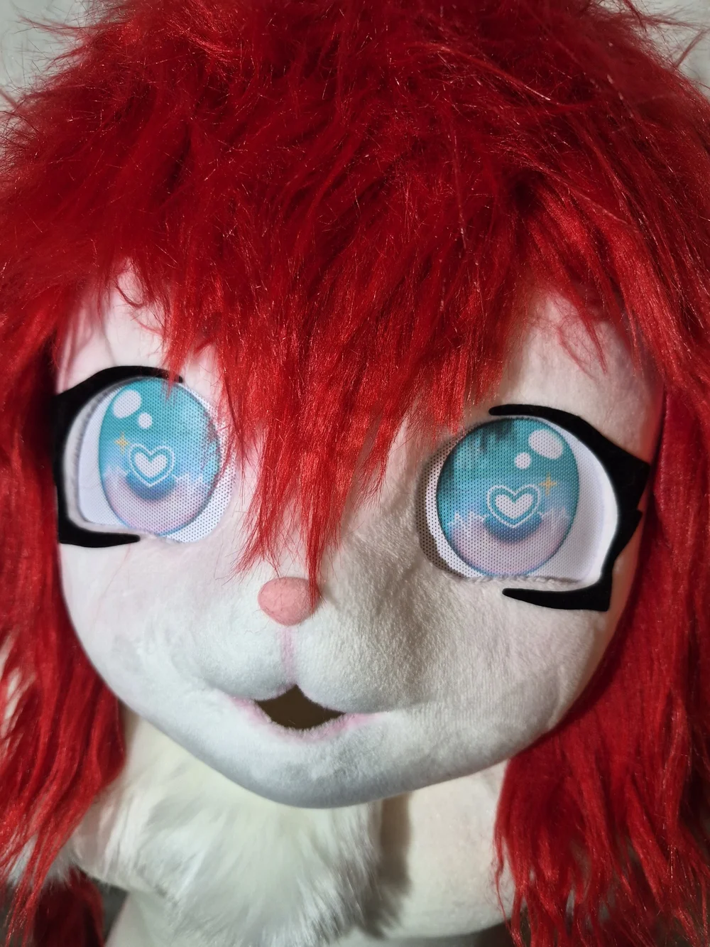 Fursuit Long Haired Husky Fox Mascot Head Party Halloween Fur Role-playing